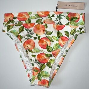 NWT BCBGeneration Peach Print Bikini Bottoms